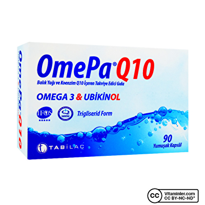 Omepa-Q10 Omega 3 Ubikinol 90 Kapsül - 1
