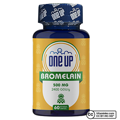 One Up Bromelain 60 Kapsül -1