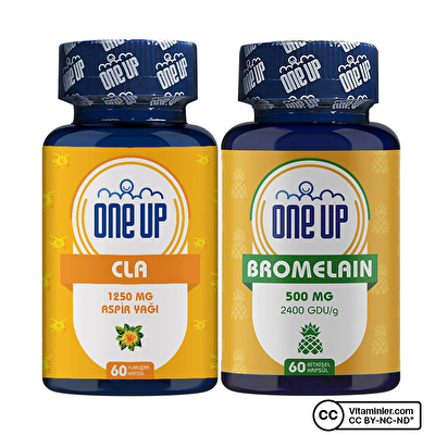 One Up Bromelain + CLA Seti -1