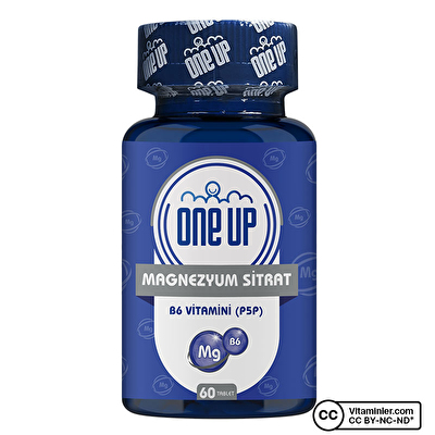 One Up Magnezyum Sitrat B6 Vitamini (P5P) 60 Tablet - 1