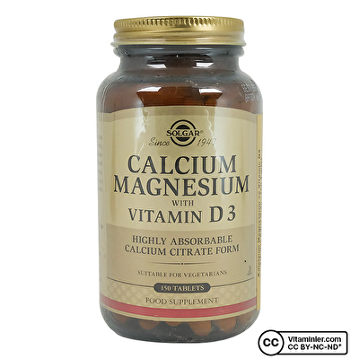 Solgar Calcium Magnesium with Vitamin D3 150 Tablet - 1
