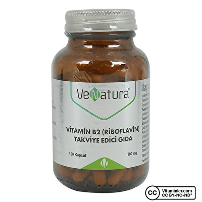 Venatura Vitamin B2 (Riboflavin) 100 Kapsül - 1