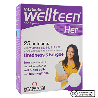 Vitabiotics Wellteen Her 30 Tablet -1
