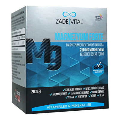 Zade Vital Magnezyum Forte 20 Saşe - 1