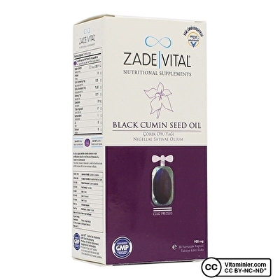 Zade Vital Çörek Otu Yağı 900 Mg 30 Kapsül - 1