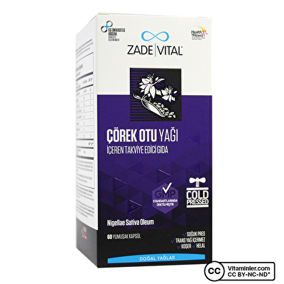 Zade Vital Çörek Otu Yağı 900 Mg 60 Kapsül -1