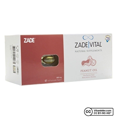 Zade Vital Yer Fıstığı Yağı 800 Mg 60 Kapsül -1