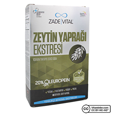 Zade Vital Zeytin Yaprağı Ekstresi 60 Kapsül - 1